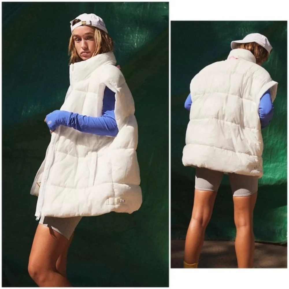 NWT, Free People Movement, In A Bubble Puffer Vest in White
